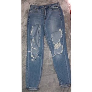 American Eagle Ripped Mom Jeans